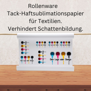 Tack für Textilien Sublimationspapier Meterware x 60cm mit deinem Foto, Logo oder Design bedruckt